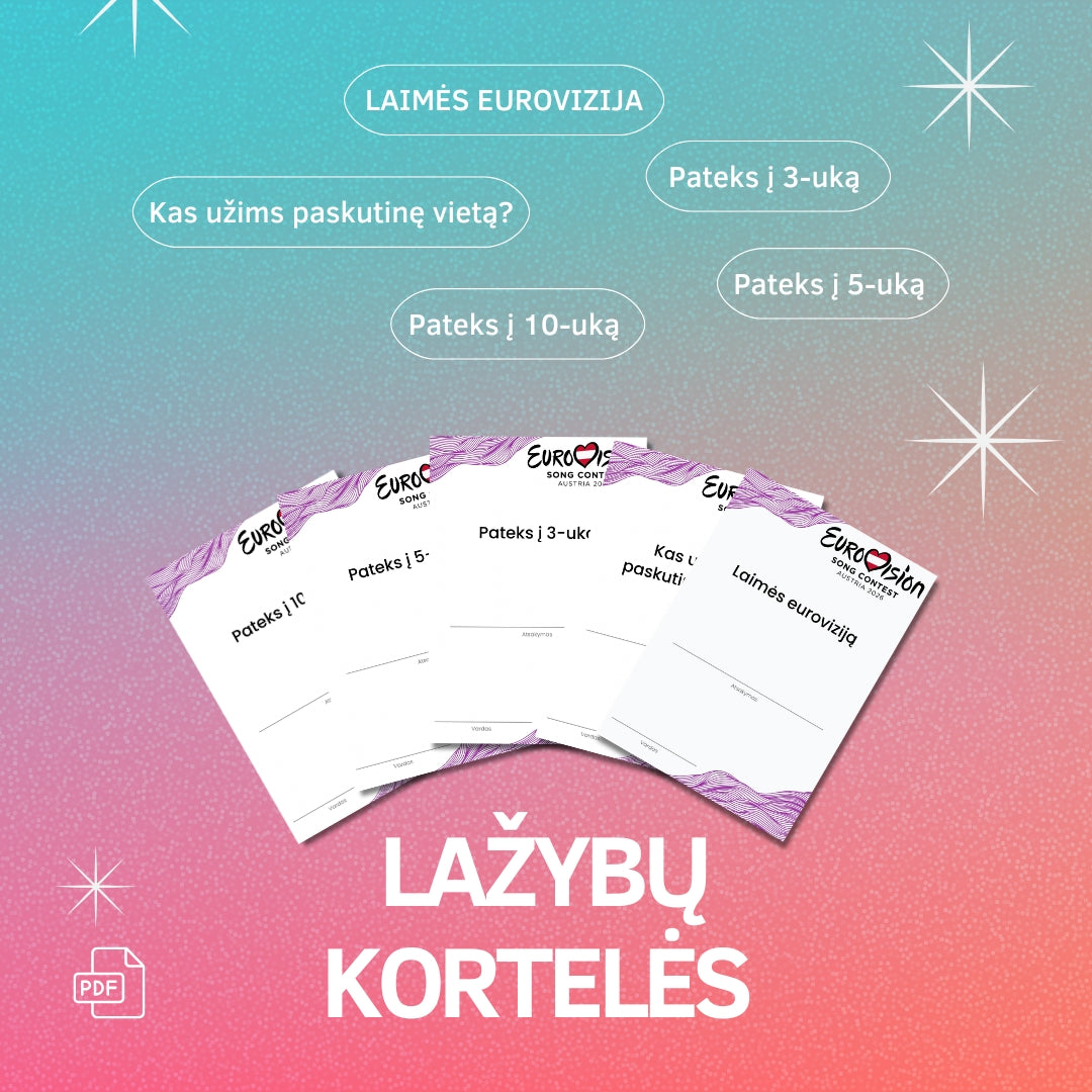 Eurovizijos vakarėlio rinkinys 2026